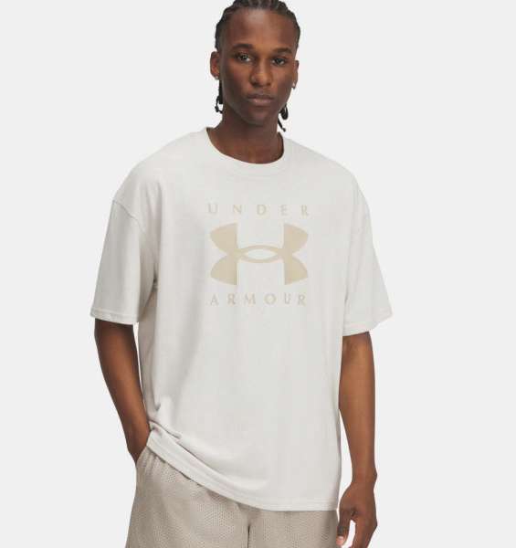 UA M HW OS Branded SS-WHT - Bild 1