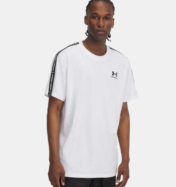 UA Icon HWT Tee Taping-WHT - Bild 1