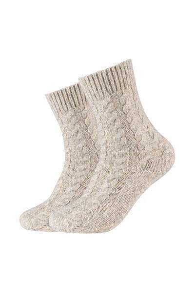 Women cosy cable stitch Socks 1p