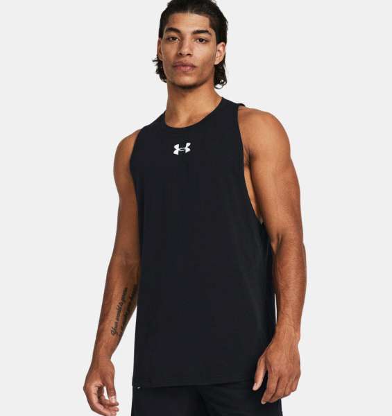 UA BASELINE COTTON TANK-BLK - Bild 1