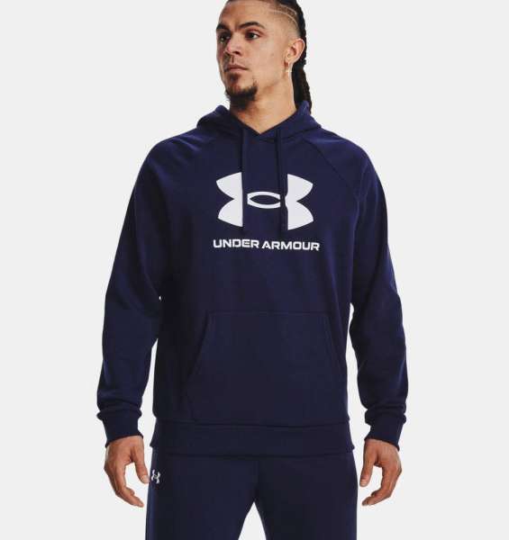 UA Rival Fleece Logo HD-BLU - Bild 1